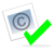 Checked copyright icon.svg