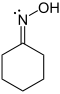 Cyclohexanonoxime.svg