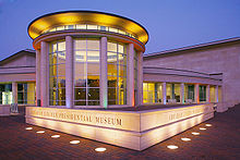 Exterior photograph of museum