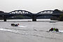 Boat Race 2011 Barnes Railway Bridge centre span.jpg