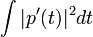 \int |p'(t)|^2 dt