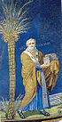 Mosaic of Felix IV (III) in Santi Cosma e Damiano, Rome, Italy (527–530).jpg