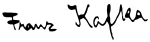 Franz Kafka's signature.svg