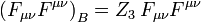 \left(F_{\mu\nu}F^{\mu\nu}\right)_B = Z_3\, F_{\mu\nu}F^{\mu\nu}