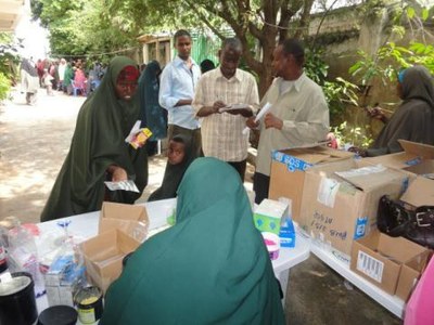 SOS Children’s temporary clinic in north Mogadishu