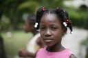 Portrait of a girl in the garden, SOS Children's Village Santo