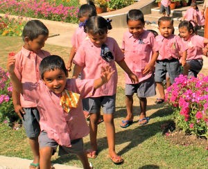 Children from the SOS Children's Village Surkhet, Nepal