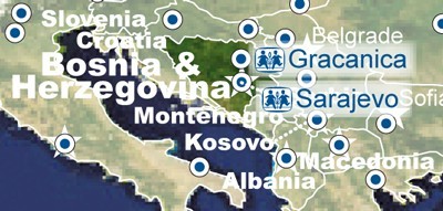 Bosnia & Herzegovina map