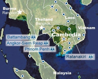 Cambodia map