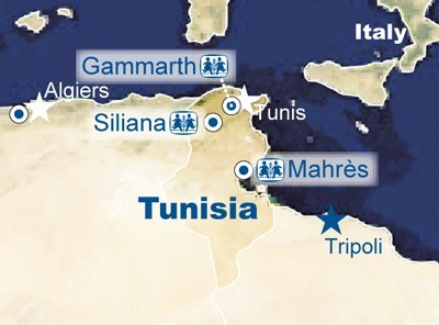 Tunisia map