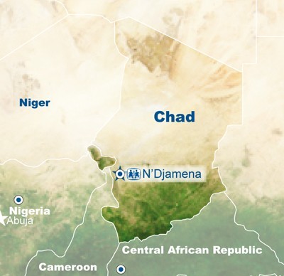 Chad map