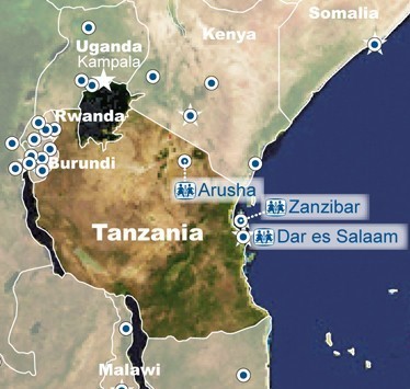 Tanzania Map