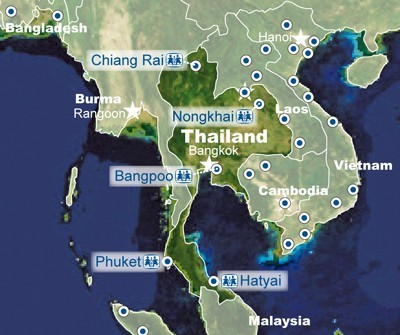 Thailand map