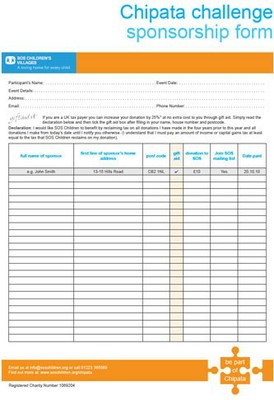 Chipata challenge sponsorship form image