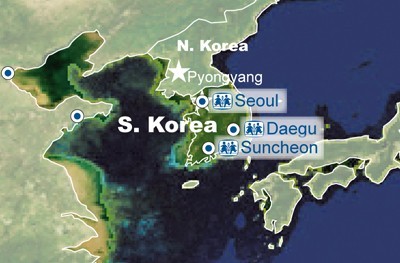 South Korea map