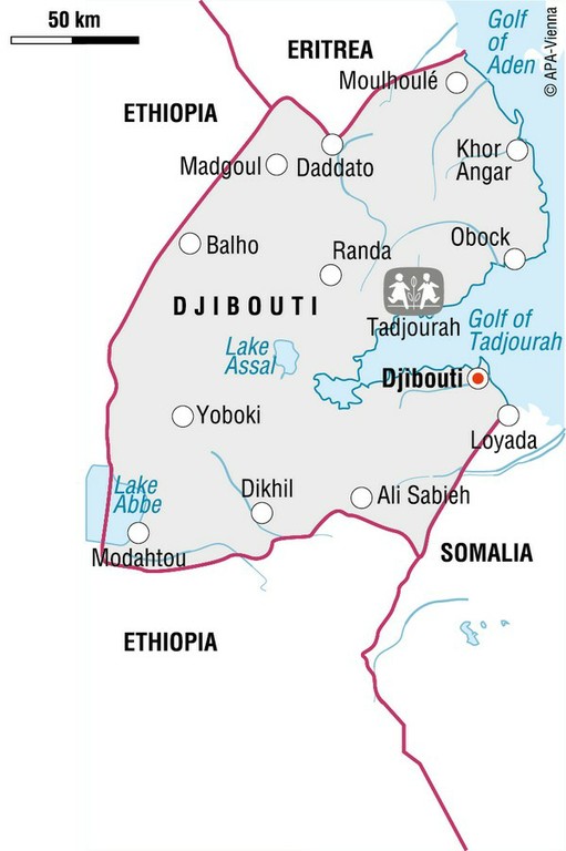 Djibouti map