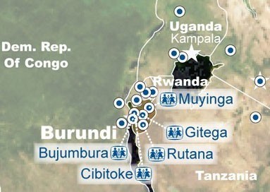 Burundi Map