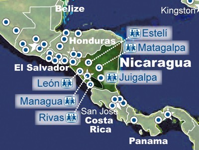 Nicaragua map