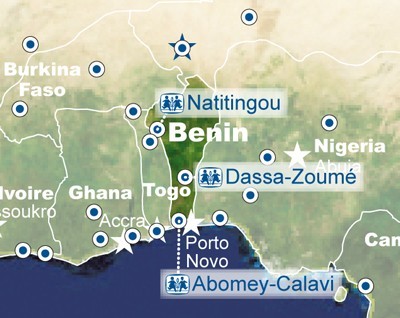 Benin map