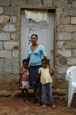 Mother and children Port-au=Prince Haiti