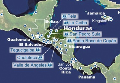 Honduras map