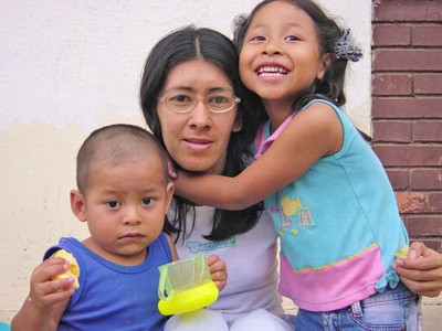 Children and mother from Ibague, Colombia