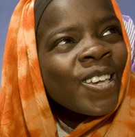 Woman at well in Chad