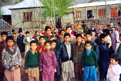 Children at relief camp Kashmir earthquake